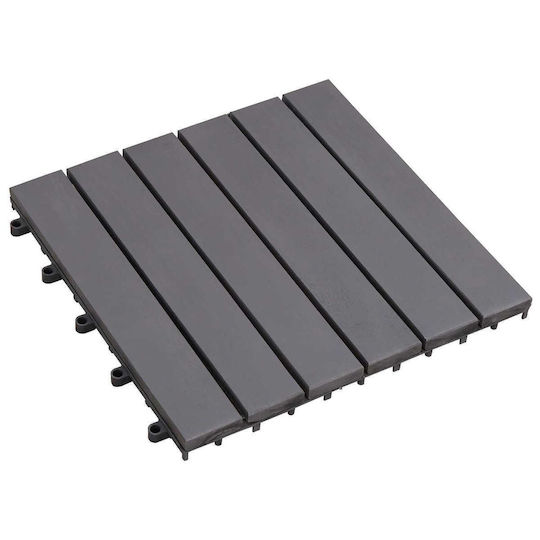 vidaXL Material for Garden Flooring from Wood 30x30cm 10 Pieces