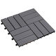 vidaXL Material for Garden Flooring from Wood 30x30cm 10 Pieces