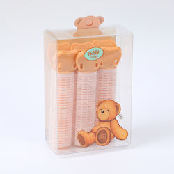 Teddy Island Series Ρολά Μαλλιών Μπούκλες 3 Τεμάχια