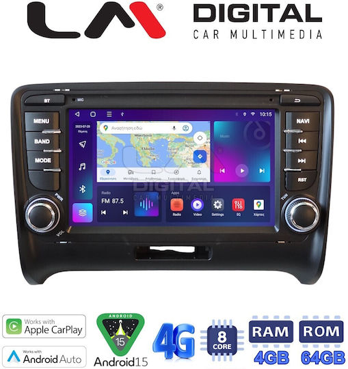 LM Digital Auto-Audiosystem für Audi TT 2007 > 2014 Bluetooth USB Eingebautes Wi-Fi GPS Apple CarPlay Android Auto