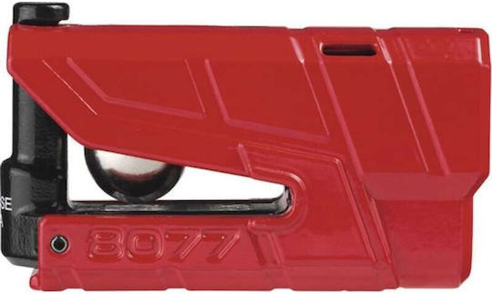 Abus Granit Detecto X Plus 8077 2.0 Motorcycle Disc Brake Lock with Alarm & 13.5mm Pin Red Colour