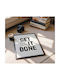 Quote Poster Get Shit Done Pq174 21cm X 30cm Λευκό Κάδρο Pvc