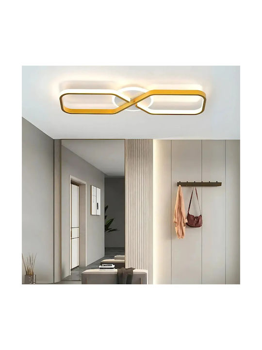 Beren Ceiling Light Gold and White Led Three Colors Modern 45cm