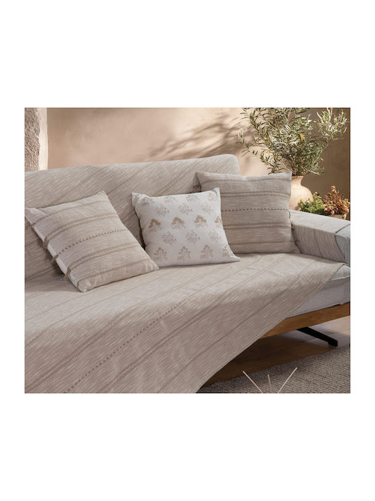 Nef-Nef Homeware Breeze Ριχτάρι Πολυθρόνας Ζακάρ Beige