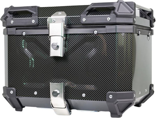 Anax Μπαγκαζιέρα Μοτοσυκλέτας 55lt Carbon Style