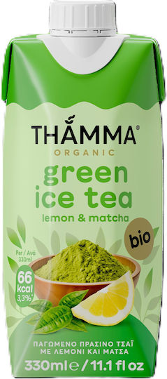 Thamma Organic Ice Tea Λεμόνι Χωρίς Ανθρακικό, Βιολογικό 330ml