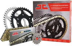 JT Sprockets Σετ Γρανάζια Αλυσίδα για Sym VF 125
