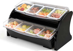Organizator Bar Plastic Pe Două Niveluri cu 8 Locuri 50x31x31 Organizator Bar Plastic Pe Două Niveluri cu 8 Locuri 50x31x31