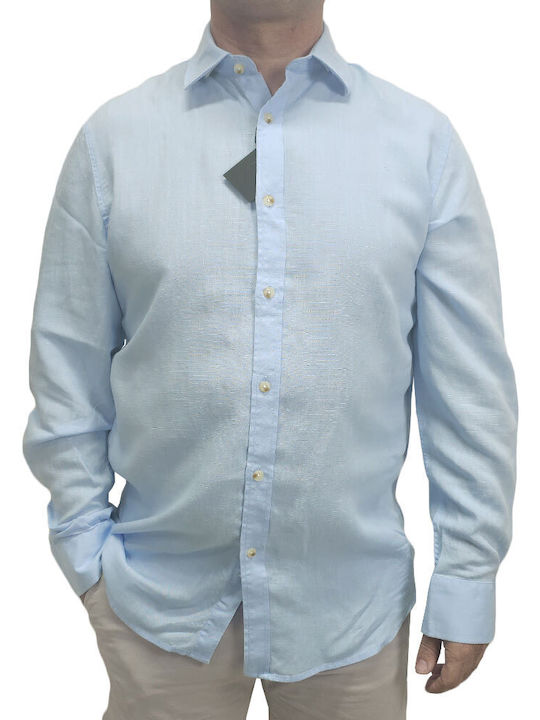 Long Sleeve Shirt Regular Fit Light Blue
