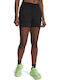 Damen-Shorts Aktivbekleidung Schwarz