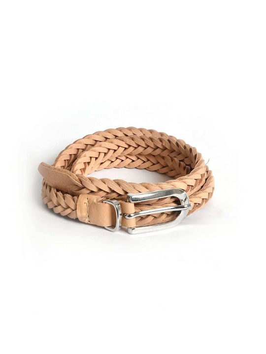 Leather Women's Belt Beige 8535.9020.N-corda