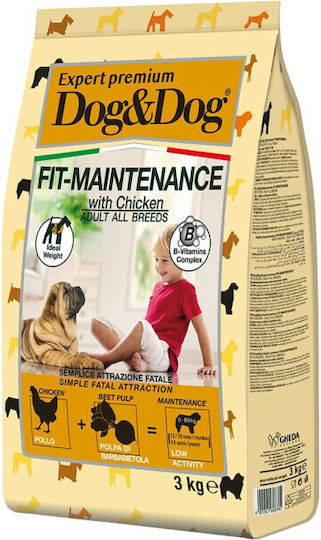 Dog&Dog Expert 3kg Hrana Uscată Pentru Câini Cu Pui Și Carne