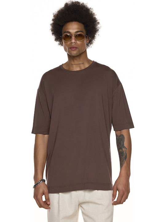 T-shirt Καφέ