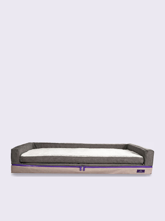 Ανατομικό Κρεβάτι Κατοικίδιων PetBed Memory Foam - Large Grey Shades Χωρίς Freeze Technology
