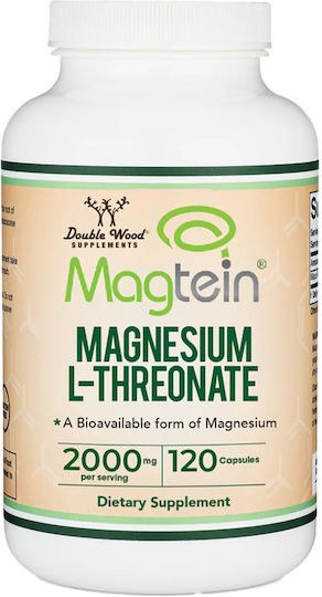 Double Wood Magnesium L-threonate 2000mg 120 κάψουλες