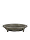 Zaros Zaros Decorative Bowl Metal with Pedestal Black