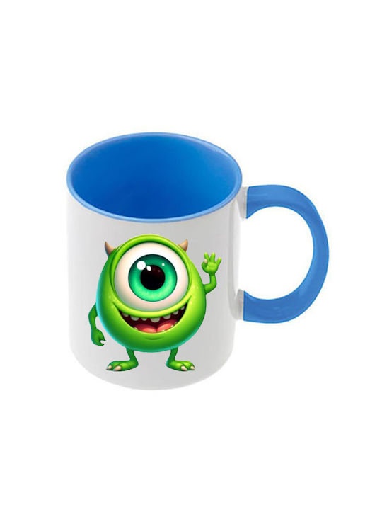 Cană Monsters Mâner Albastru Interior