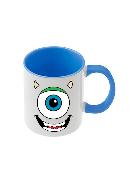 Cană Monsters Mâner Albastru Interior