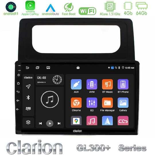 Clarion Auto-Audiosystem für Volkswagen Caddy 2004-2014 mit Touchscreen 10" (Bluetooth/USB/AUX/Eingebautes Wi-Fi / 3G/GPS/Apple CarPlay/Android Auto)
