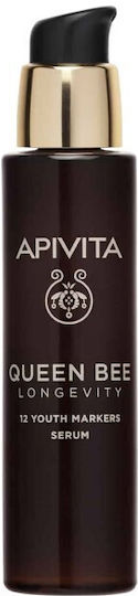 Apivita Queen Bee Longevity Anti-Aging Face Serum with Peptides for Firming & Dark Spots 30ml