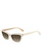 Kate Spade Unisex Ochelari De Soare Cu Ramă Bej Din Plastic Și Lentile Bej Degrade KS-AISHA-2/S-HAM