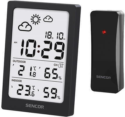 Sencor SWS 2300 B Kabelloser Wetterstation Digital Tischplatte