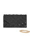 Celestino Women's Envelope Handbag Pearls Strass Black