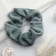 Classic Scrunchie Vintage Green Ribbed Velvet Hair