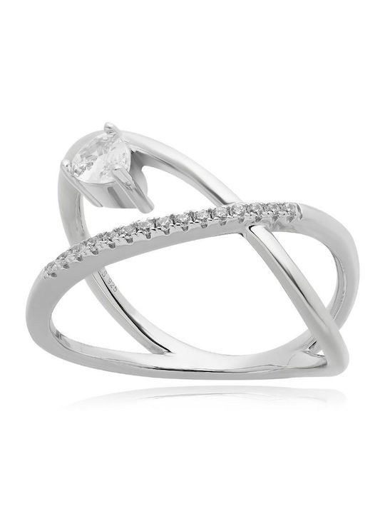 Jools Damentyp-Ring mit Zirkon aus Silber