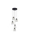 Vivalux Candelabru Suspendat Negru 5x27cm