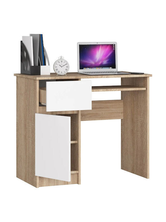 Birou de Calculator Piksel din Lemn Sonoma Oak 90x50x77 cm