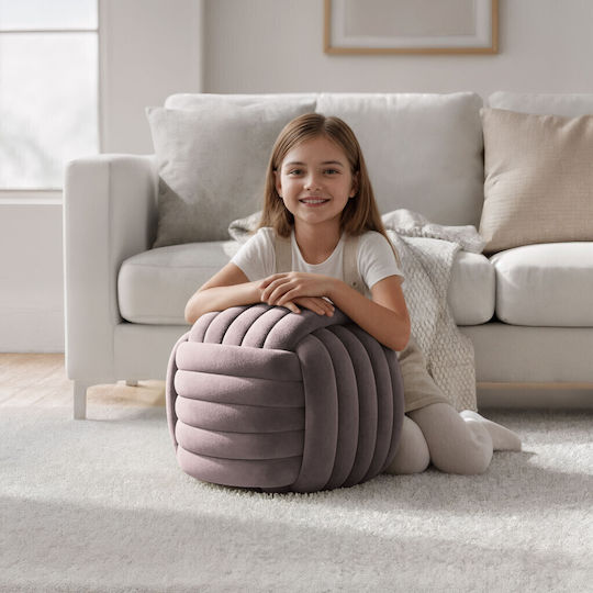 Living Room Stools Upholstered with Velvet Powder Pink 53x50x43cm