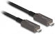 DeLock Active Optical Cable HDMI male - HDMI male 10m Μαύρο