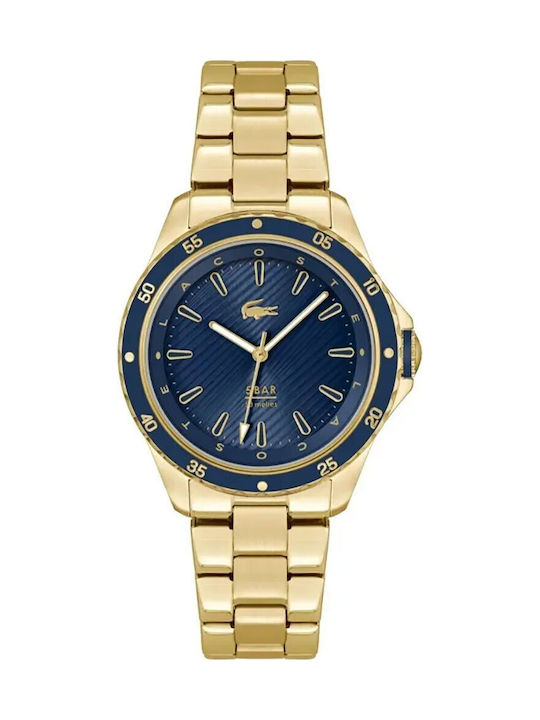 Lacoste Men's Watch 36mm Battery with Gold Metal Bracelet