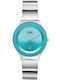 Storm Womens Battery Watch With Turquoise Metal Bracelet