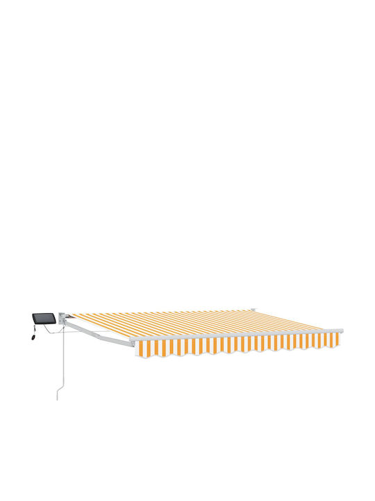 vidaXL Terrasse Zelt mit LEDs Orange 3.5x2.5m