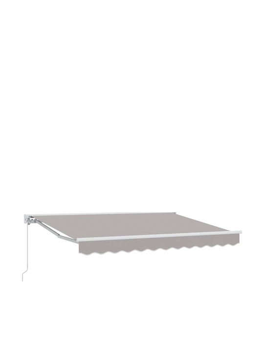 vidaXL Terrasse Markise mit LEDs Grau 3x2.5m