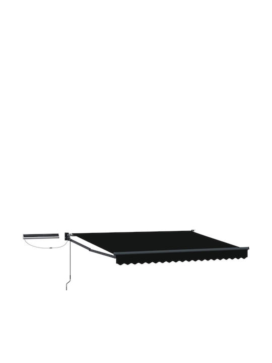 vidaXL Pavillon Terrasse Schwarze 3.5x2.5m