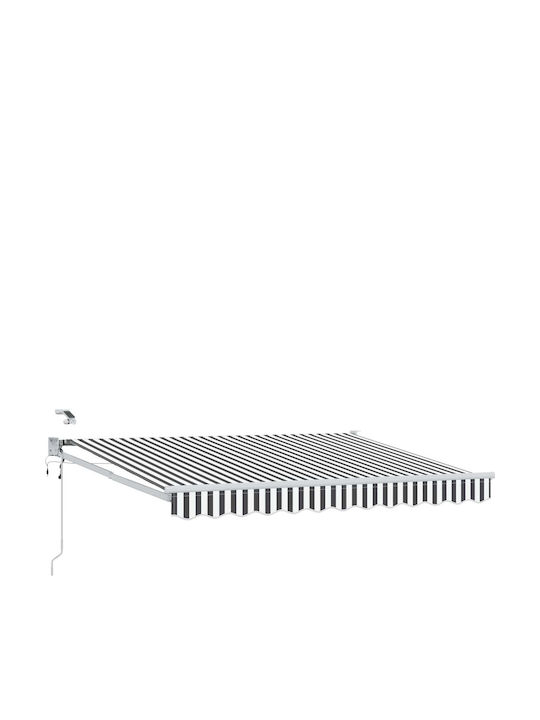 vidaXL Τέντα Βεράντας με Led Γκρι 3.5x2m