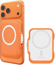 Spigen MagSafe Kartenhülle in Orange Farbe