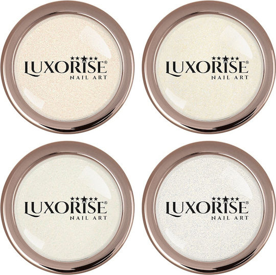 Set 4 Chrome Moonlight Nail Pigments Luxorise