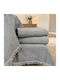 Linea Home Row Ριχτάρι Διθέσιου Καναπέ 180x240εκ. Γκρι