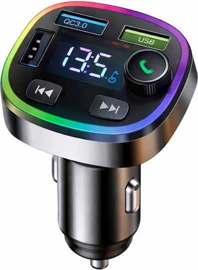 Poly FM Transmitter Αυτοκινήτου με Bluetooth / USB