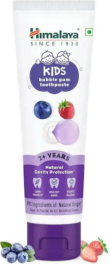 Himalaya Wellness Pastă de Dinți pentru Copii cu Aromă de Gumă de Mestecat Fără Fluor 80gr