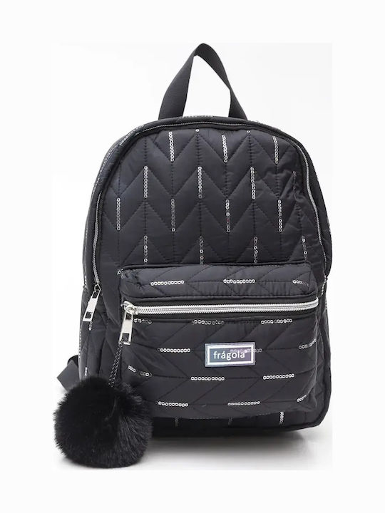 Fragola Kids Black Backpack Bag