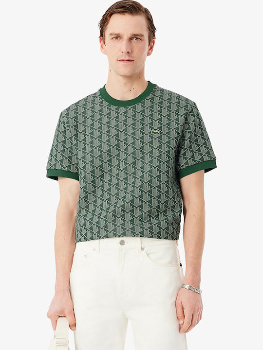 Lacoste Bluza Tricou Cu Mânecă Scurtă Verde