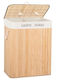 Καλάθι Απλύτων Bamboo 105lt με Καπάκι 52x33x63cm Μπεζ