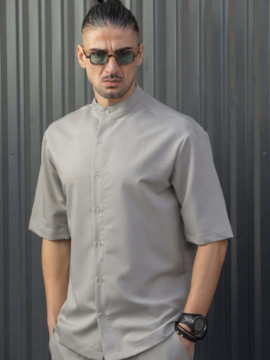 Henry Clothing Κοντομάνικο Πουκάμισο σε Φαρδιά ...