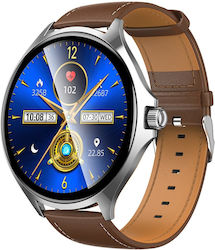 Hoco Y39 Smartwatch (Ασημί/Καφέ)