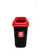 Plafor Coș de Reciclare Plastic Negru 45l